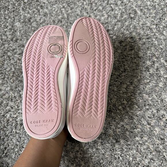 Cole Haan Nantucket 2.0 Penny Loafers White Pink Leather 7 B Shoe - Picture 7 of 9